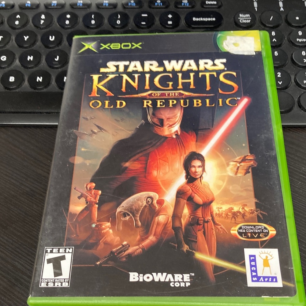 Original OG Xbox Game - Star Wars: Knights of the Old Republic with Green Case
